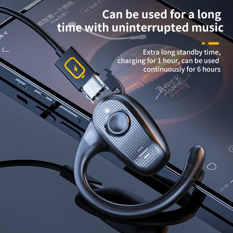 Z66 wireless earhook OWS open Bluetooth headset single ear non-in-ear air conduction headset with microphone sports headset