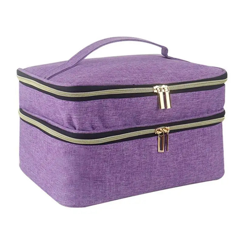 Sewing storage bag With Double-Layer Yarn Knitting Tote Bag Handbag craft storage sewing Basket Organizer For Sewing
