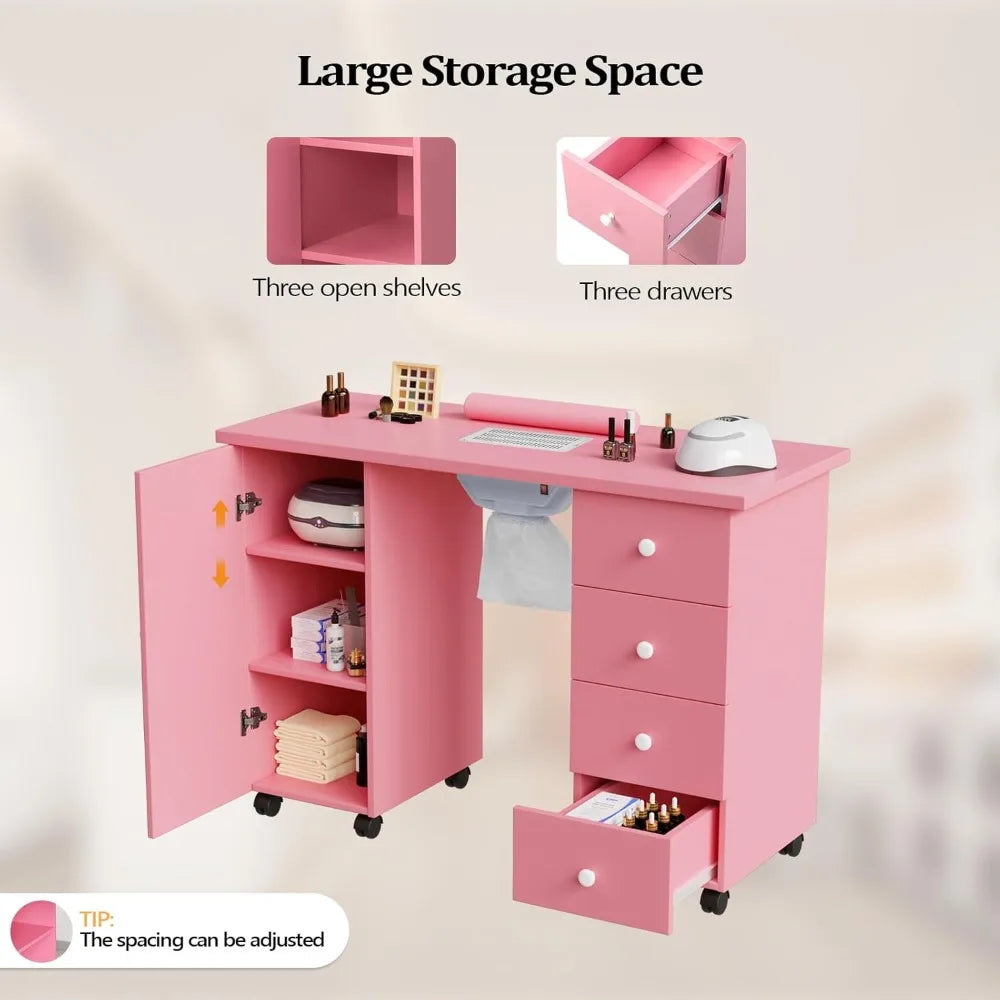 Mesa de manicura para manicuristas