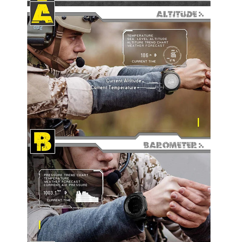 reloj deportivo para hombre a prueba de todo reloj militar